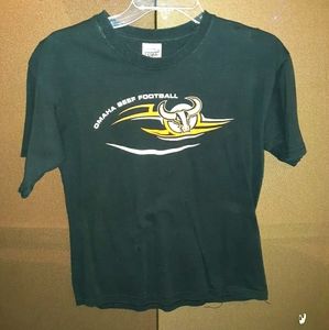 Omaha Beef Football Youth large black T-shirt